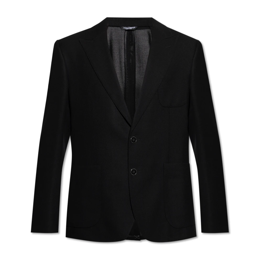 Dolce & Gabbana Wollen blazer Black Heren