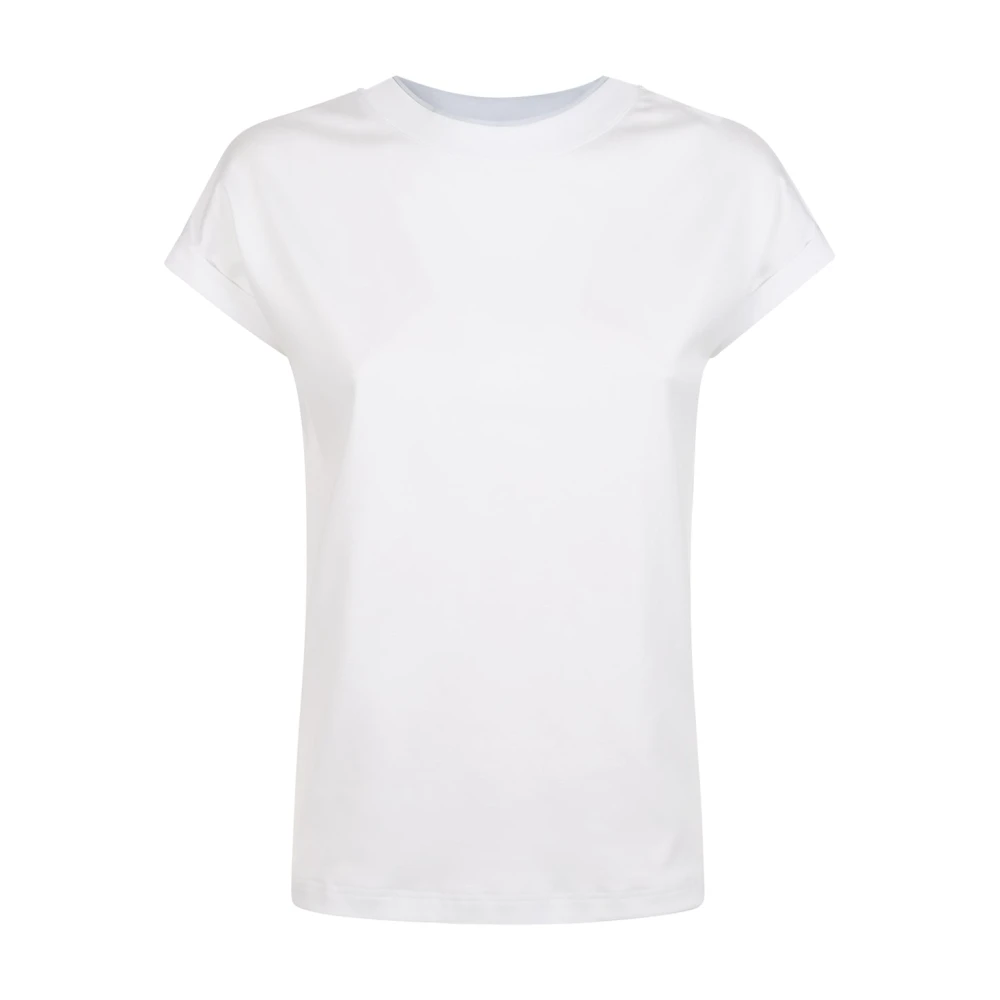 Eleventy Women's White T-Shirts, L, T-Shirt Girocollo