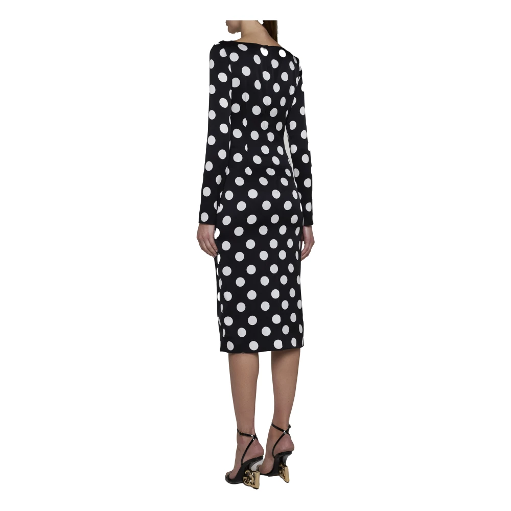 Dolce & Gabbana Elegante Jurken voor Vrouwen Black Dames