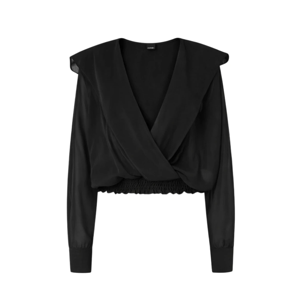 Pinko Women's Black Blouses, L, Shirts
