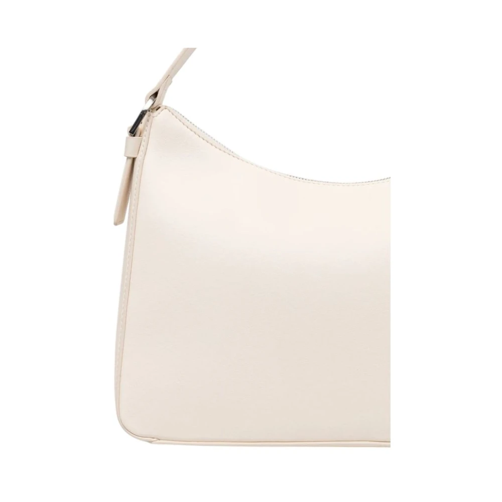 Calvin Klein Witte Polyurethaan Dames Middelgrote Tas White Dames