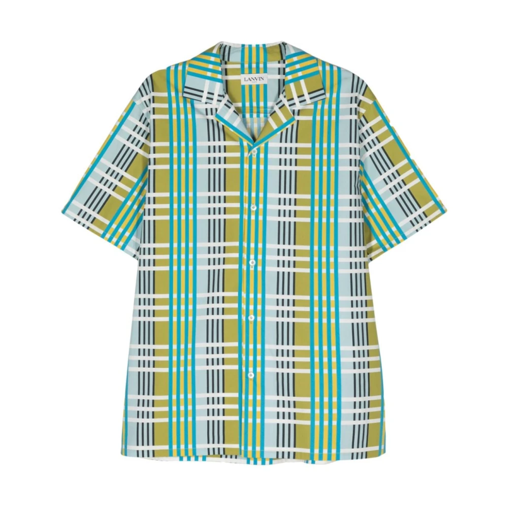Lanvin Short Sleeve Shirts Multicolor Heren