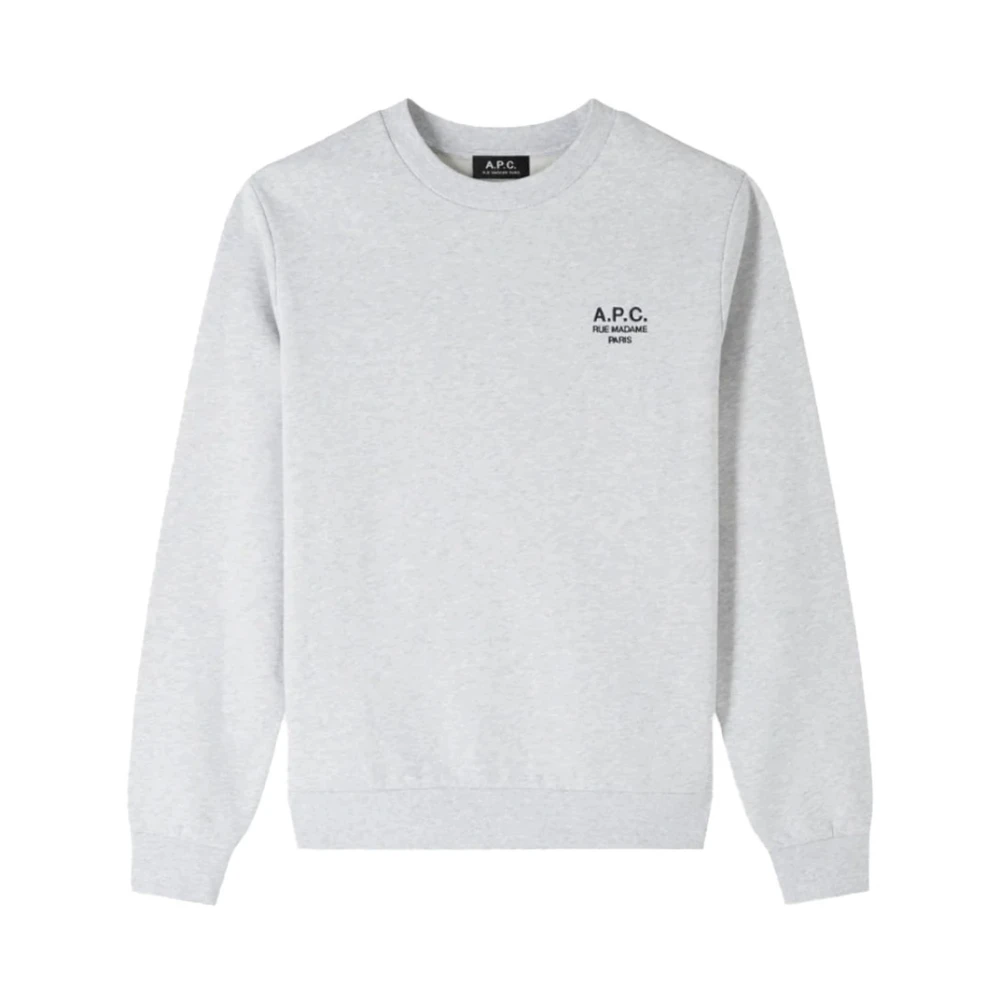 A.p.c. Men's Gray Sweatshirts, S, Rue Madame Sweatshirt