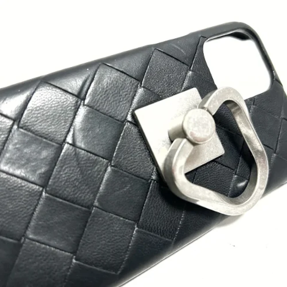 Bottega Veneta Vintage Pre-owned Leather home-office Black Dames