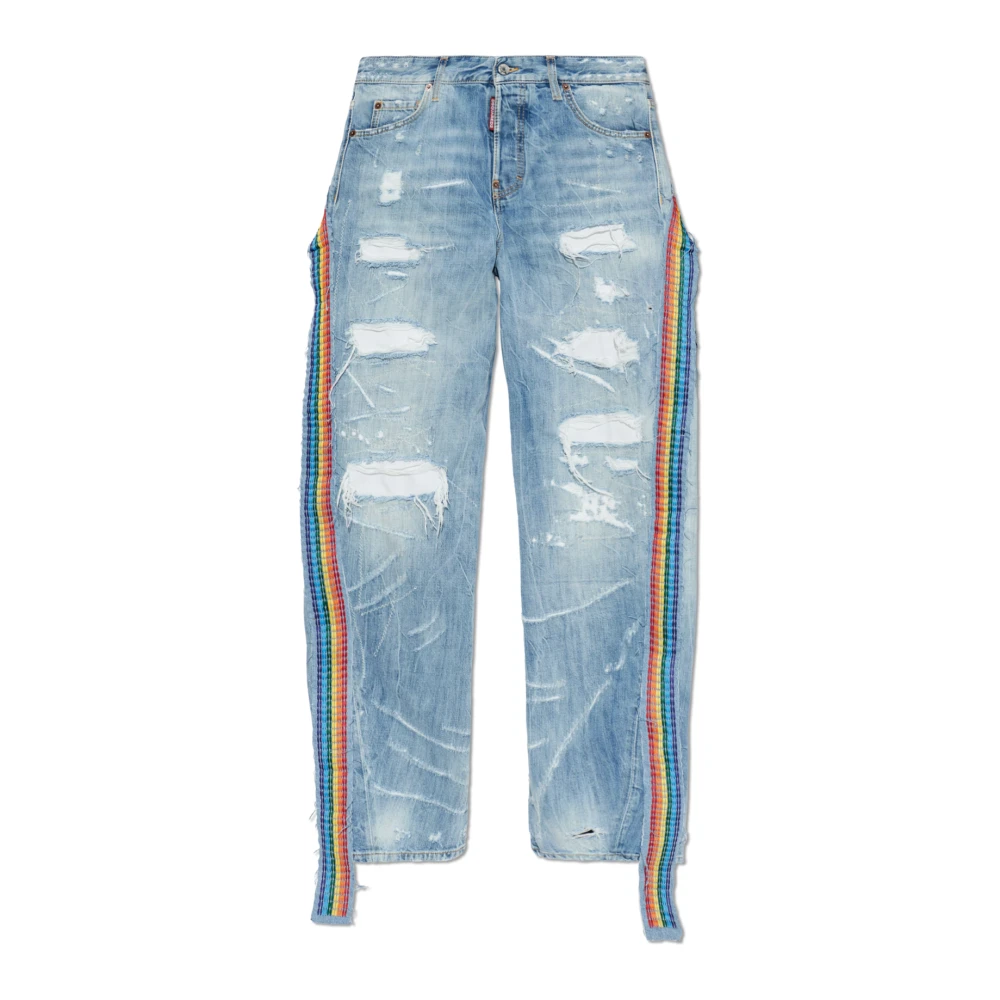 Dsquared2 Femme Bleu - Loose Twist Jeans - Jeans - Taille: 36 Fr