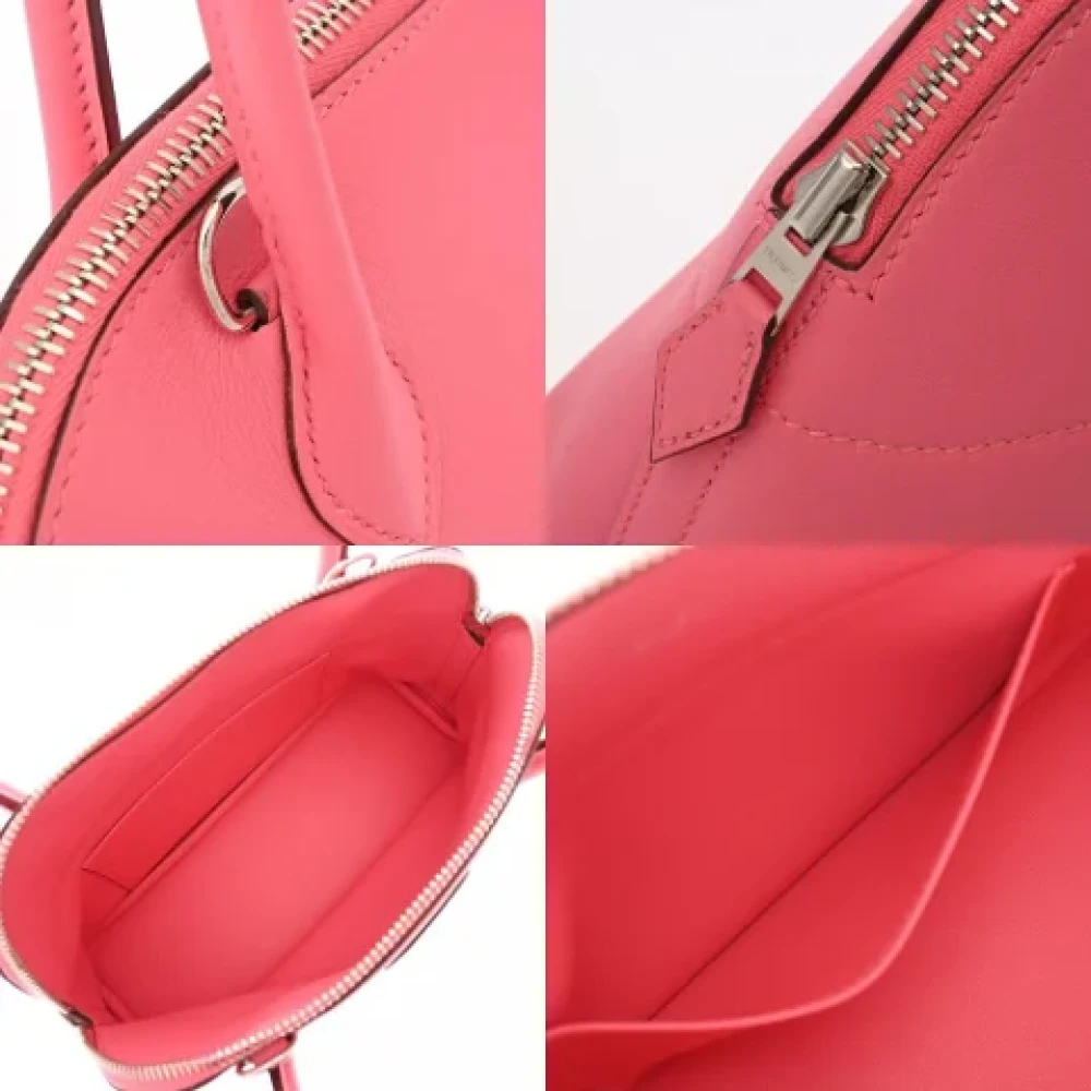 Hermès Vintage Pre-owned Leather handbags Pink Dames