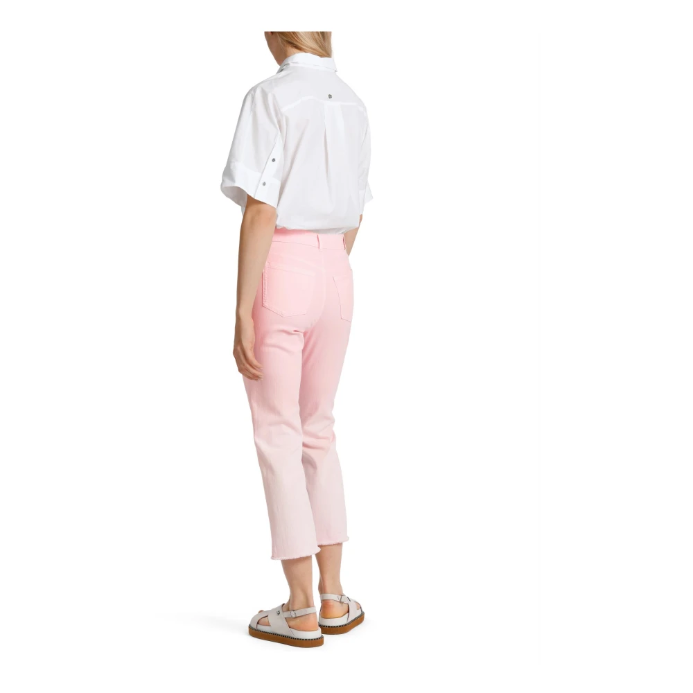 Marc Cain Forli Sprayed Look Kick Flare Jeans Pink Dames