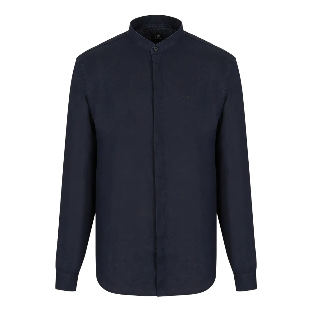 Armani Exchange Men's Blue Casual Shirts, Xs, Shirt