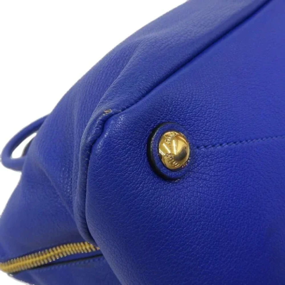 Miu Pre-owned Fabric handbags Blue Dames