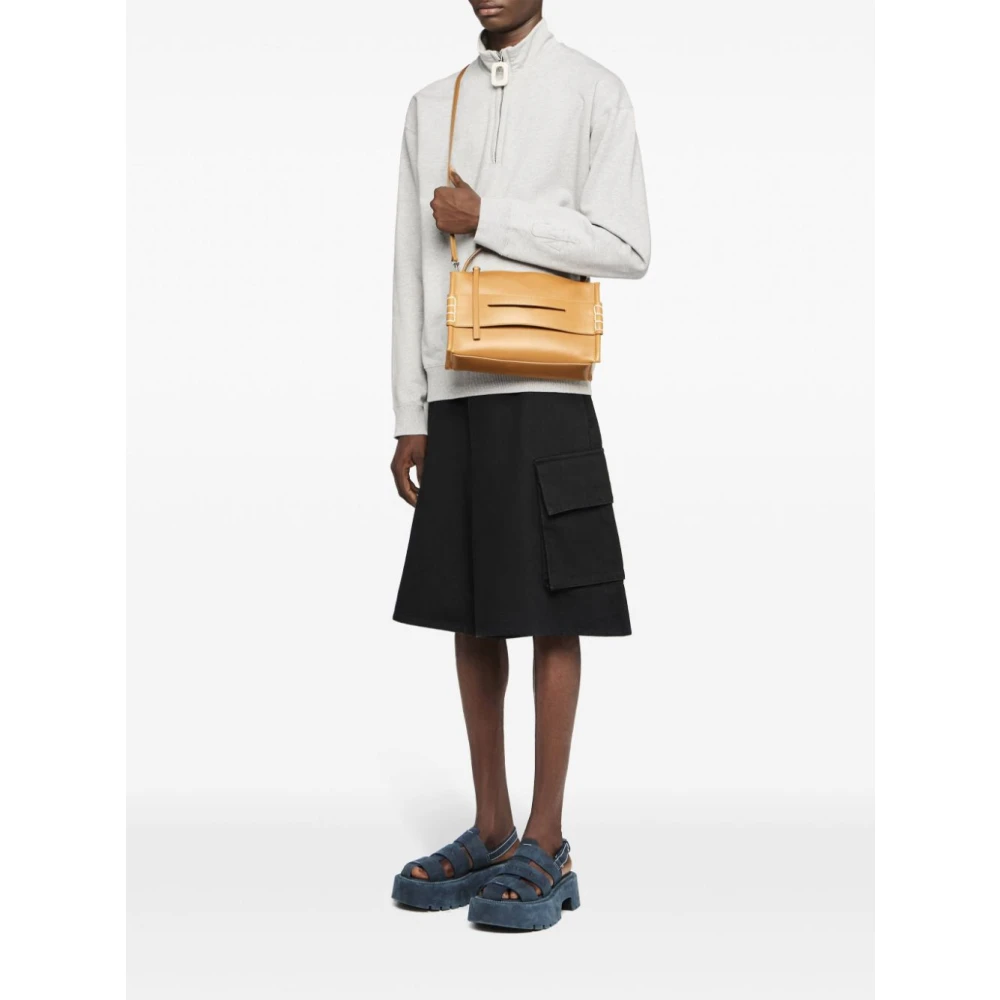 JW Anderson Grijze Sweater met Halve Rits Gray Heren