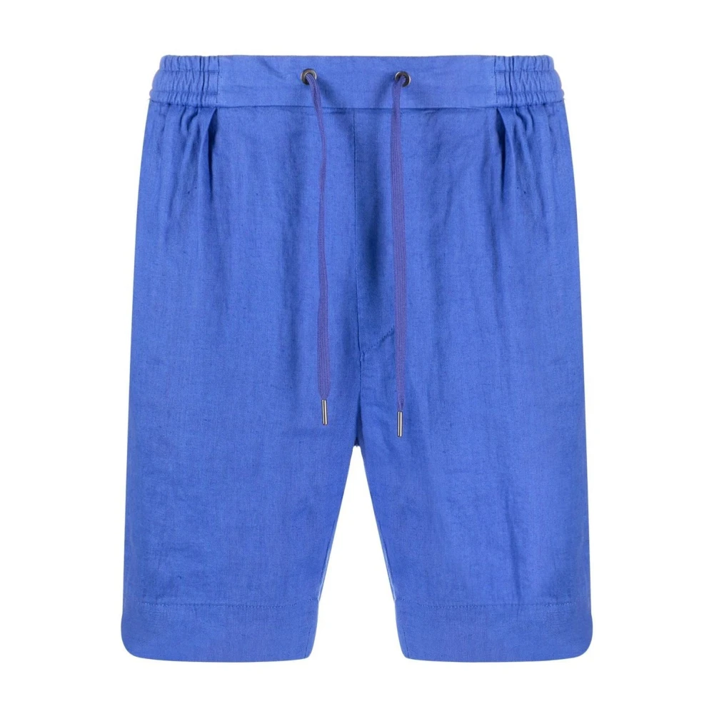 Ralph Lauren Blauwe Casual Flat Front Shorts Blue Heren