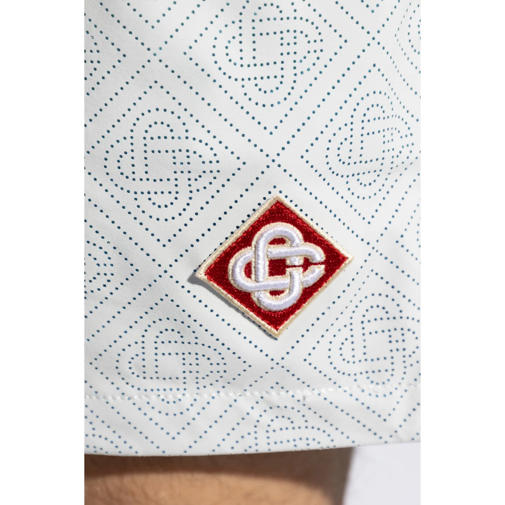 Casablanca Shorts met logo White Heren