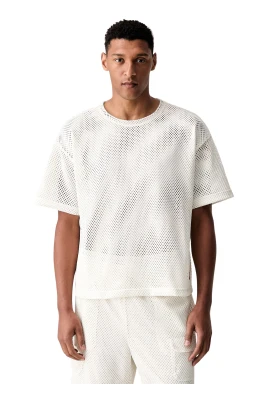 Red Box Mesh T-Shirt