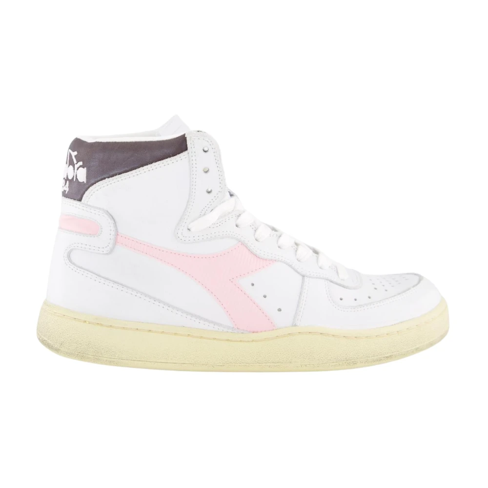 Diadora Gebruikte Basket Sneakers Dames Schoenen Wit