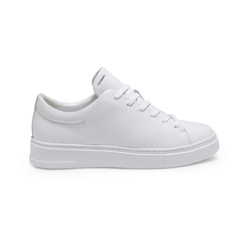 Crime London Witte leren sneakers Heren Schoenen