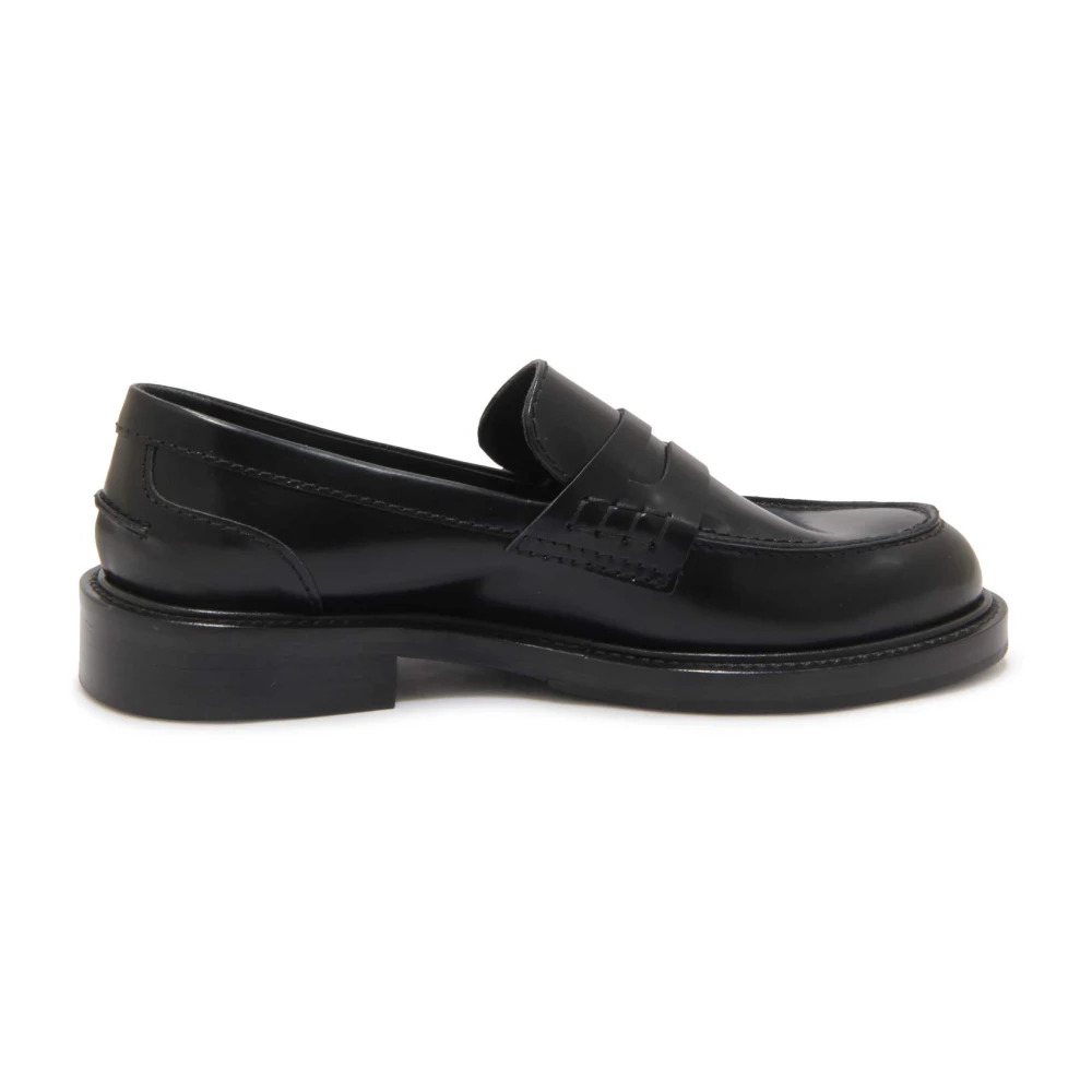 Guglielmo Rotta Svart Läder Loafer Modell 2429 Indio