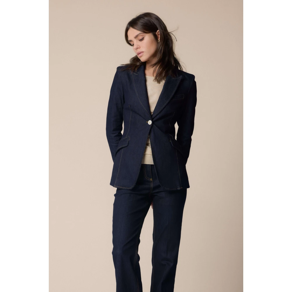 Kocca Stijlvolle Blazers voor een chique uitstraling Blue Dames