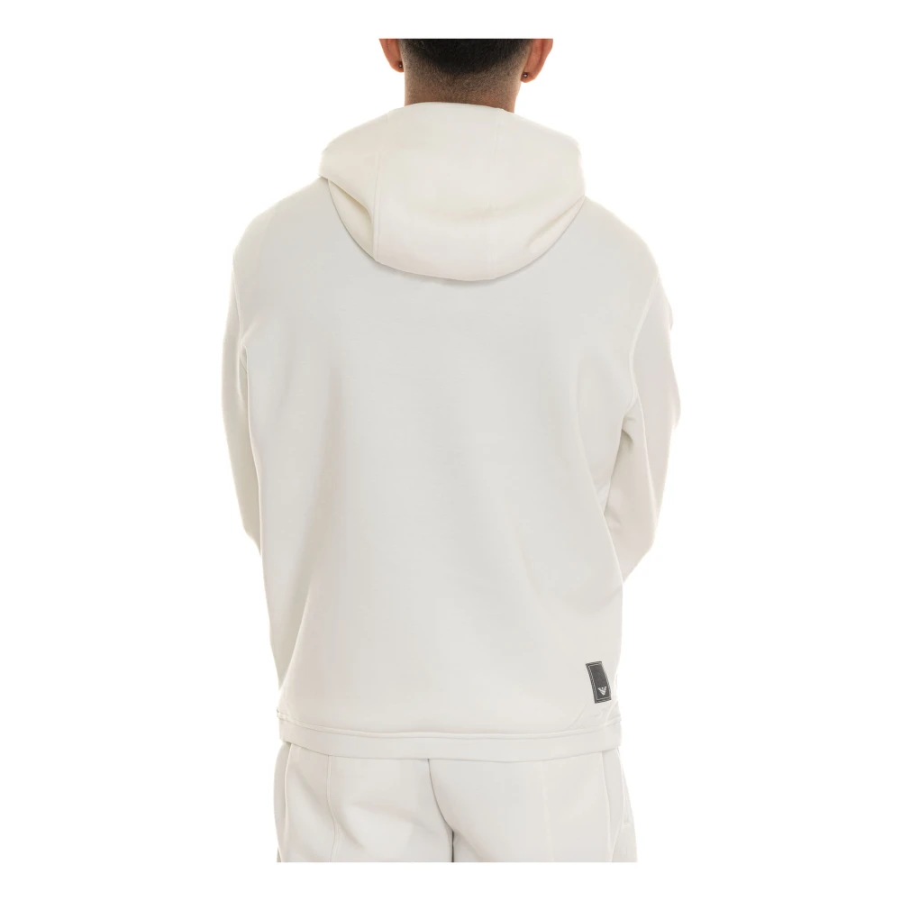 Emporio Armani Casual Katoenen Sweatshirt voor Mannen White Heren
