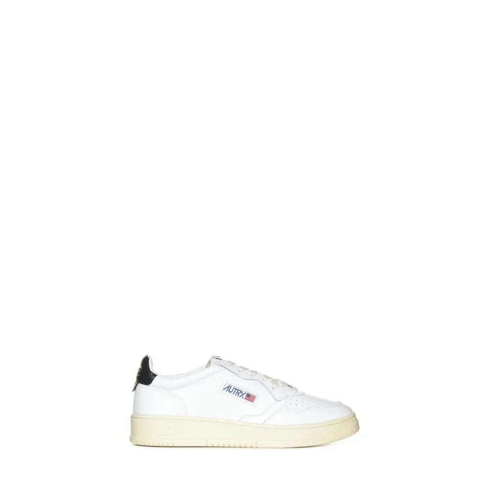 Autry Men's White Medalist Low Leather Trainers - Sneakers - 7 Uk - Shoes