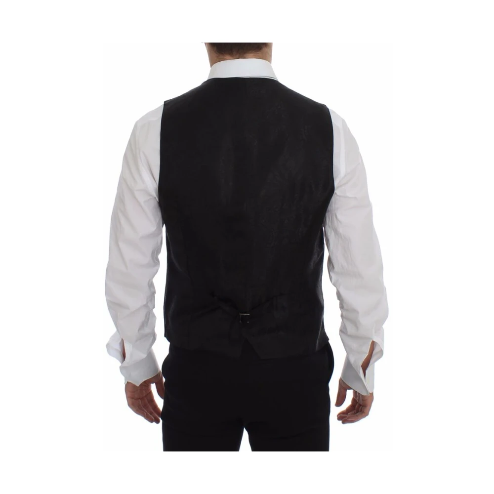 Dolce & Gabbana Suit Vests Black Heren