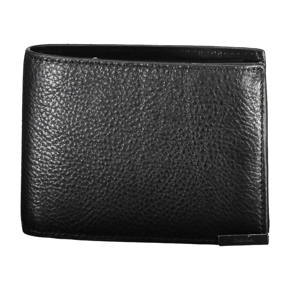 Calvin Klein Men's Black Wallet Rfid Zip Coin