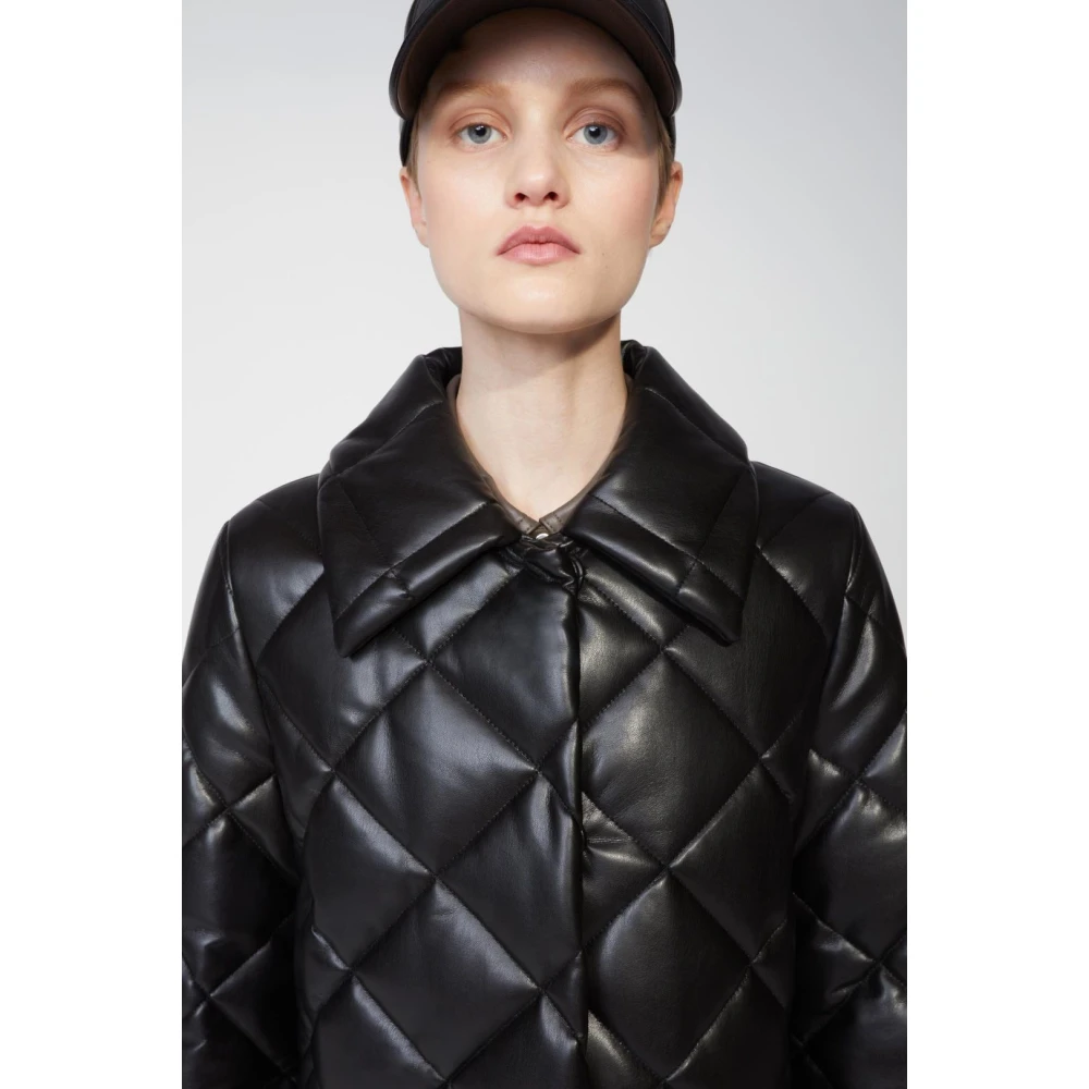 Stand Studio Gewatteerde Winterjas Black Dames