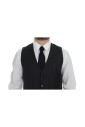 gilet-robe-rayee-grise