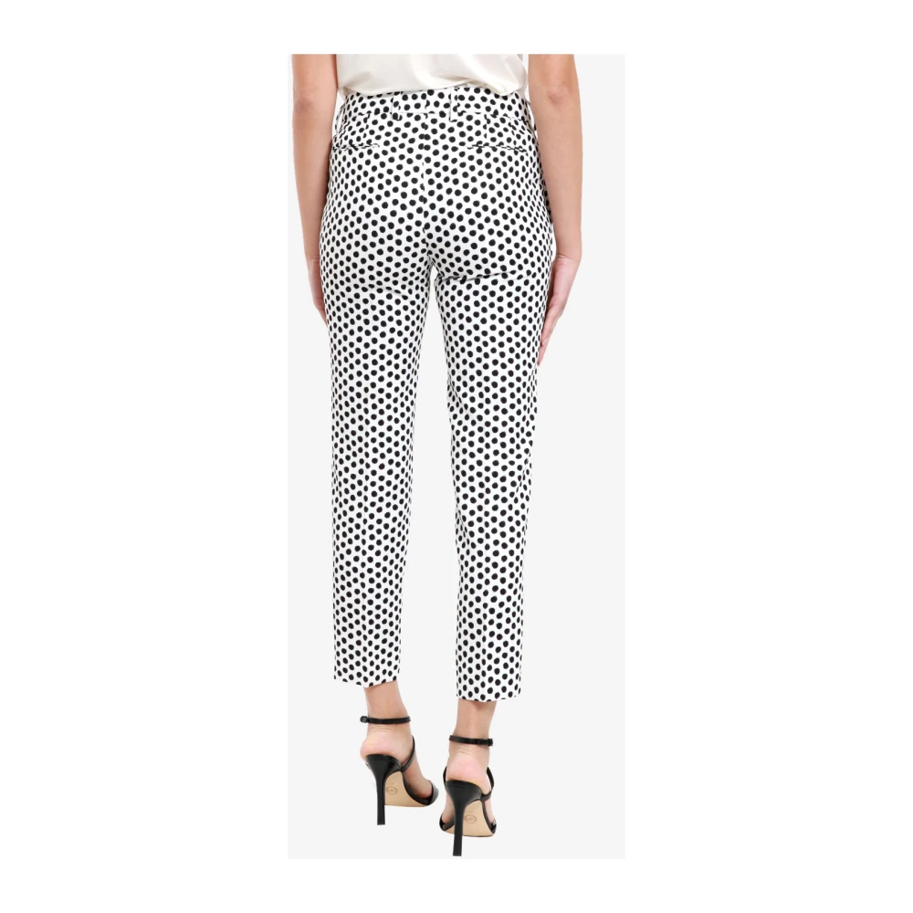 PT Torino Witte New York Broek in Technische Stof Black Dames
