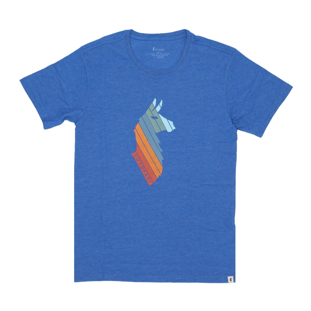 Cotopaxi Llama Stripes Tee Blue Heren
