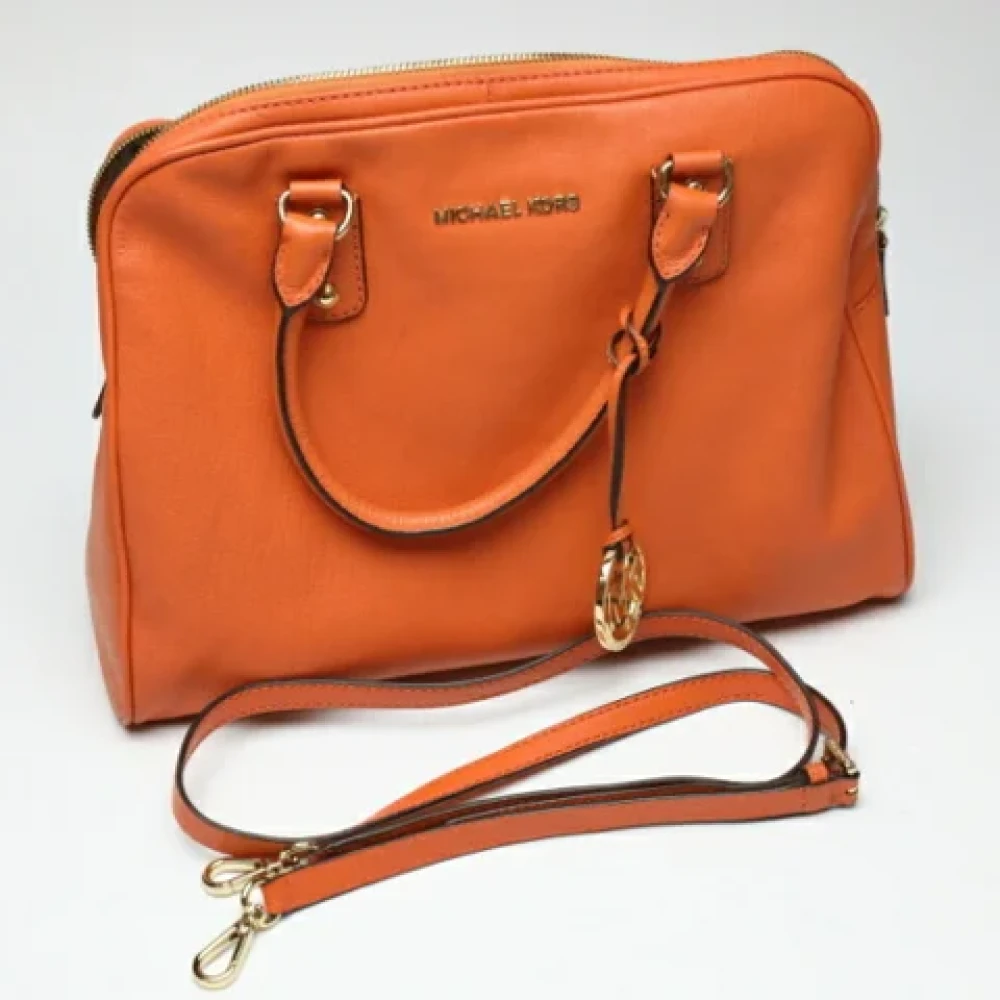 Michael Kors Pre-owned Leather handbags Orange Dames