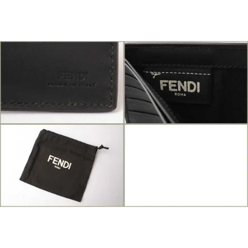 Fendi Vintage Pre-owned Leather wallets Red Dames