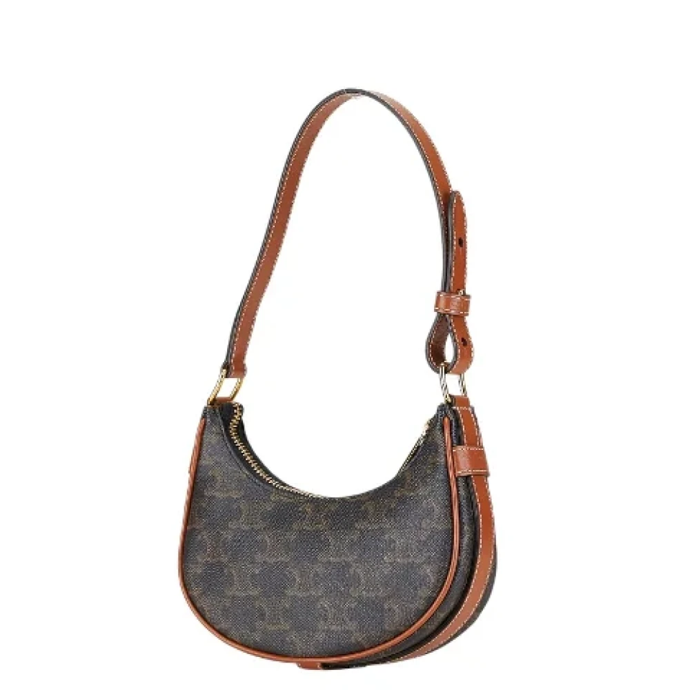 Celine Vintage Pre-owned Canvas handbags Black Dames
