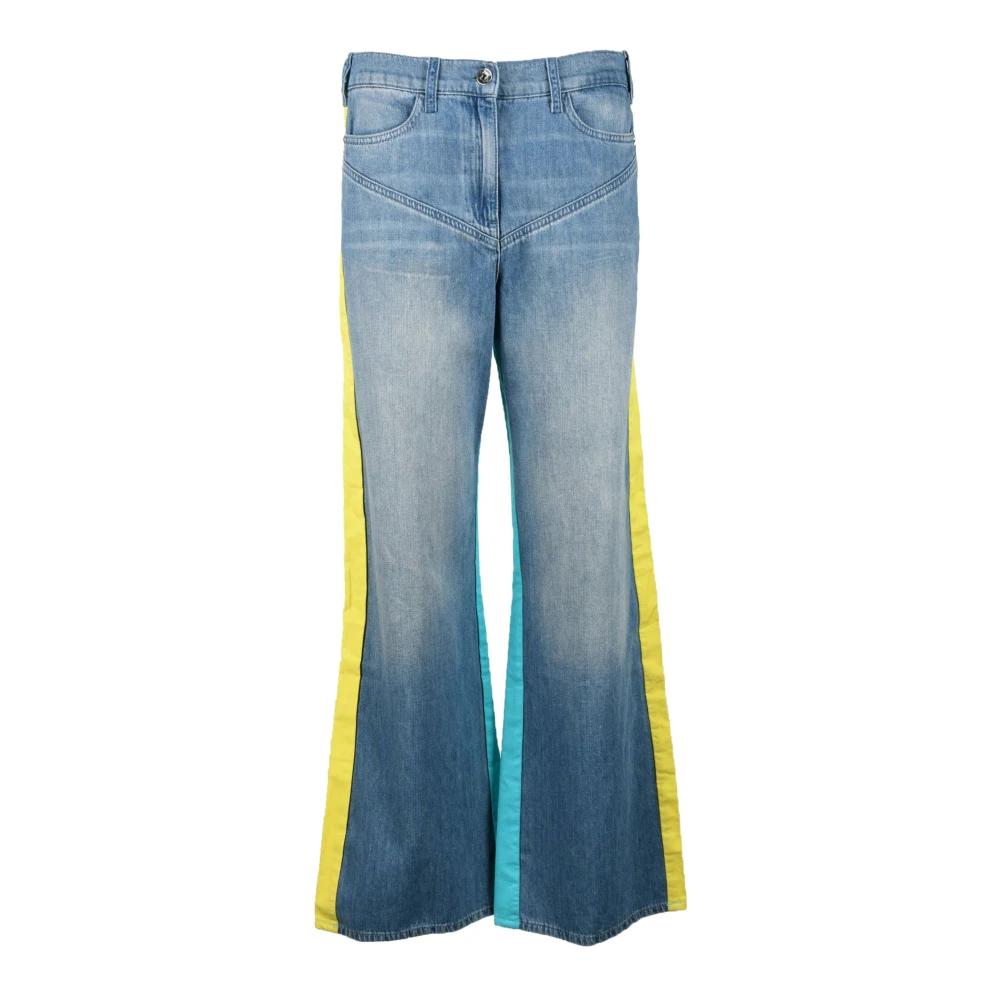 PATRIZIA PEPE Katoenen Casual Broek Blue Dames