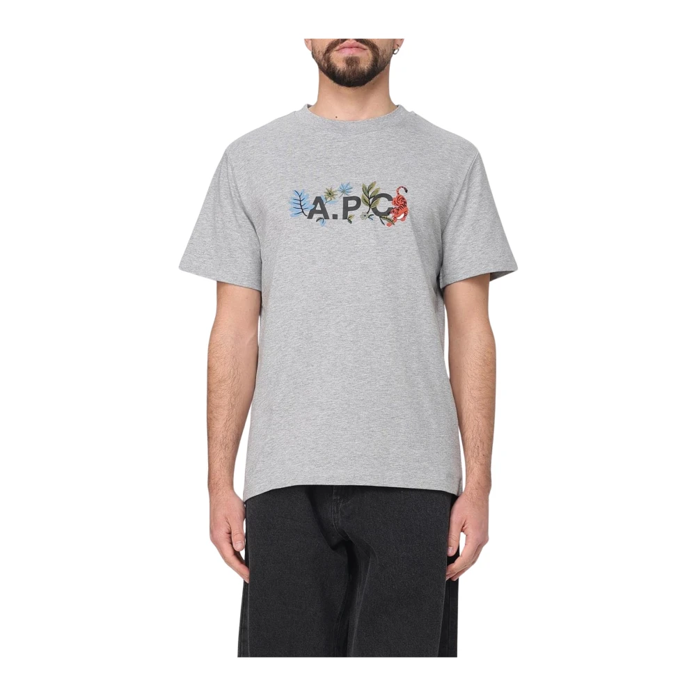 A.p.c. - Tops > T-Shirts - Gray - A.p.c. - Modalova