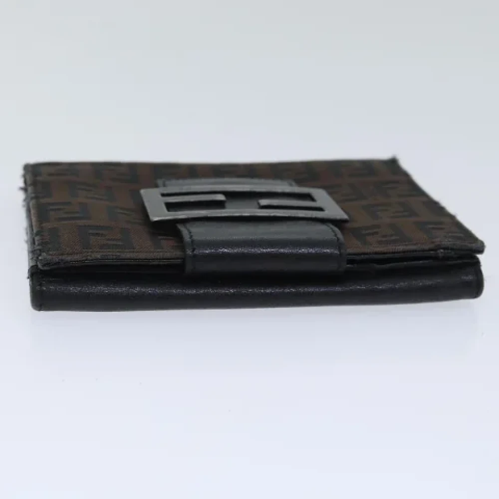 Fendi Vintage Pre-owned Canvas wallets Brown Dames