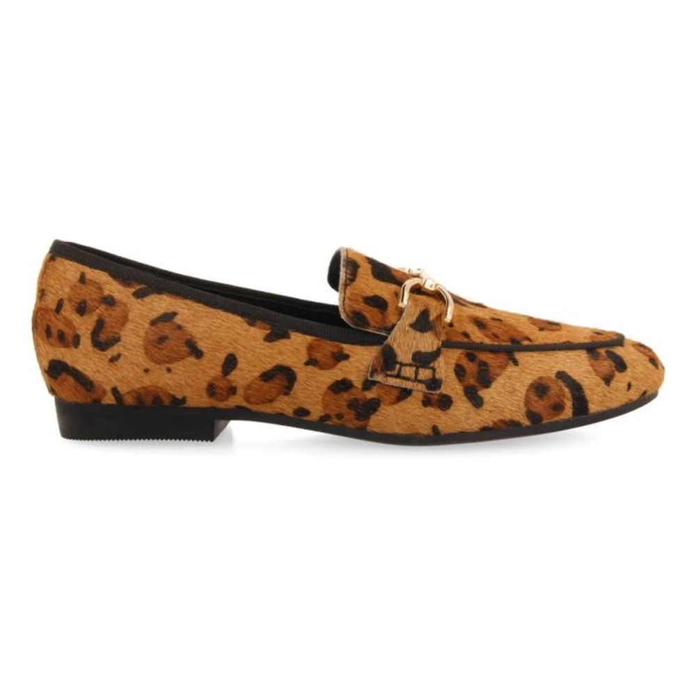 Gioseppo Luipaardprint Dames Instappers Brown Dames