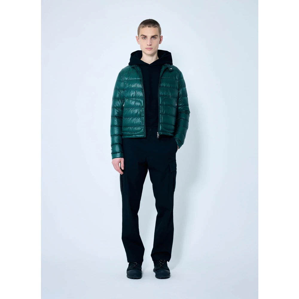 Moncler Katoenen Twill Cargo Broek Black Heren