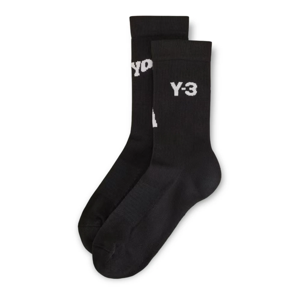 Y-3 Stijlvolle Crew Socks Black Heren