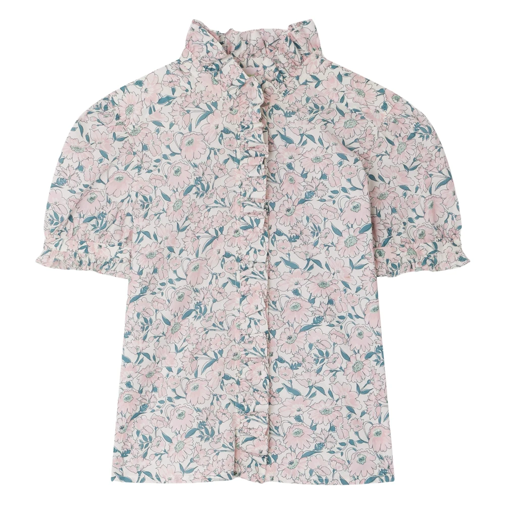 Bonpoint Girls Pink Floral Cindy Blouse For