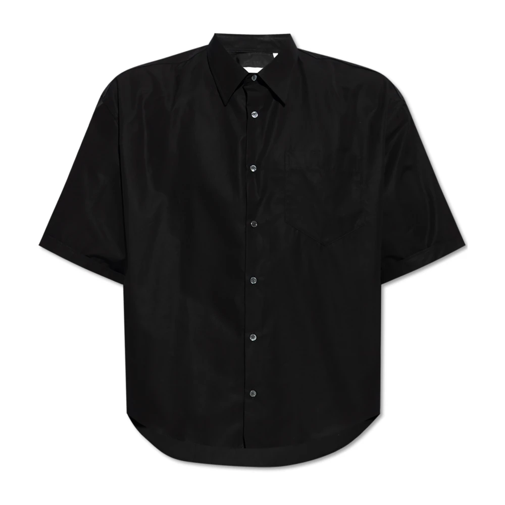 Ami Paris Katoenen shirt met logo Black Heren