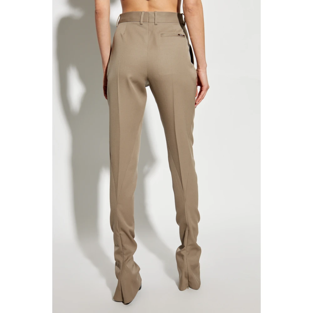 The Attico Wollen broek Beige Dames
