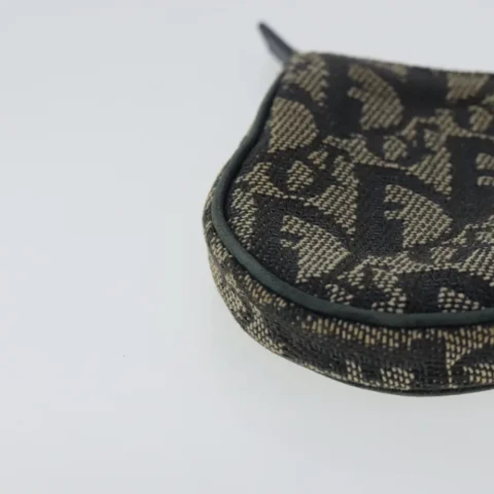 Dior Vintage Pre-owned Canvas wallets Blue Dames