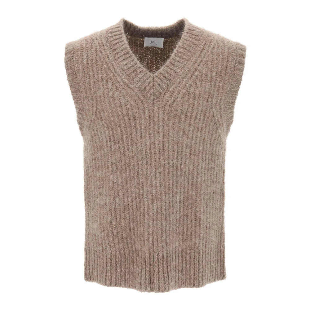 Knitwear > Sleeveless Knitwear - - Ami Paris - Modalova