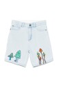 shorts-bleus-imprimes-fermeture-eclair-design-cinq-poches