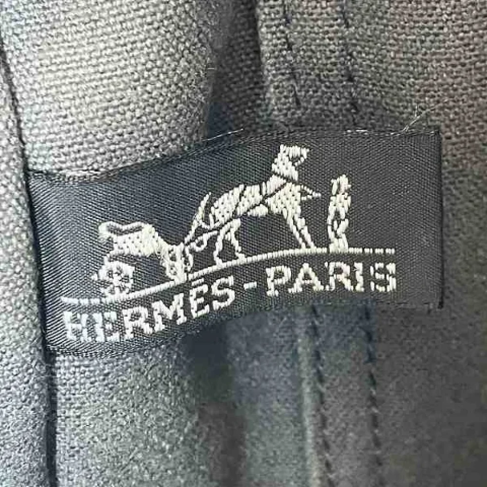 Hermès Vintage Pre-owned Canvas handbags Gray Dames