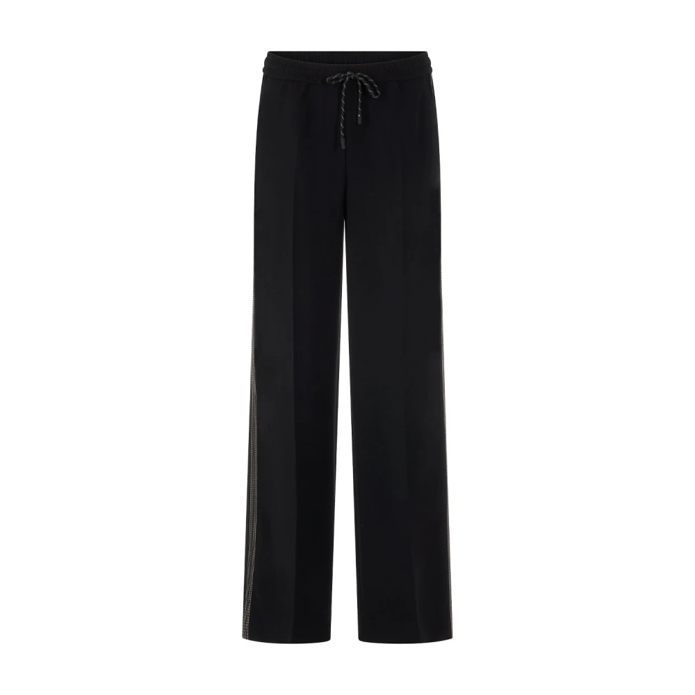 Marc Cain Women's Black Wide Trousers - Wide Trousers - S - Trousers