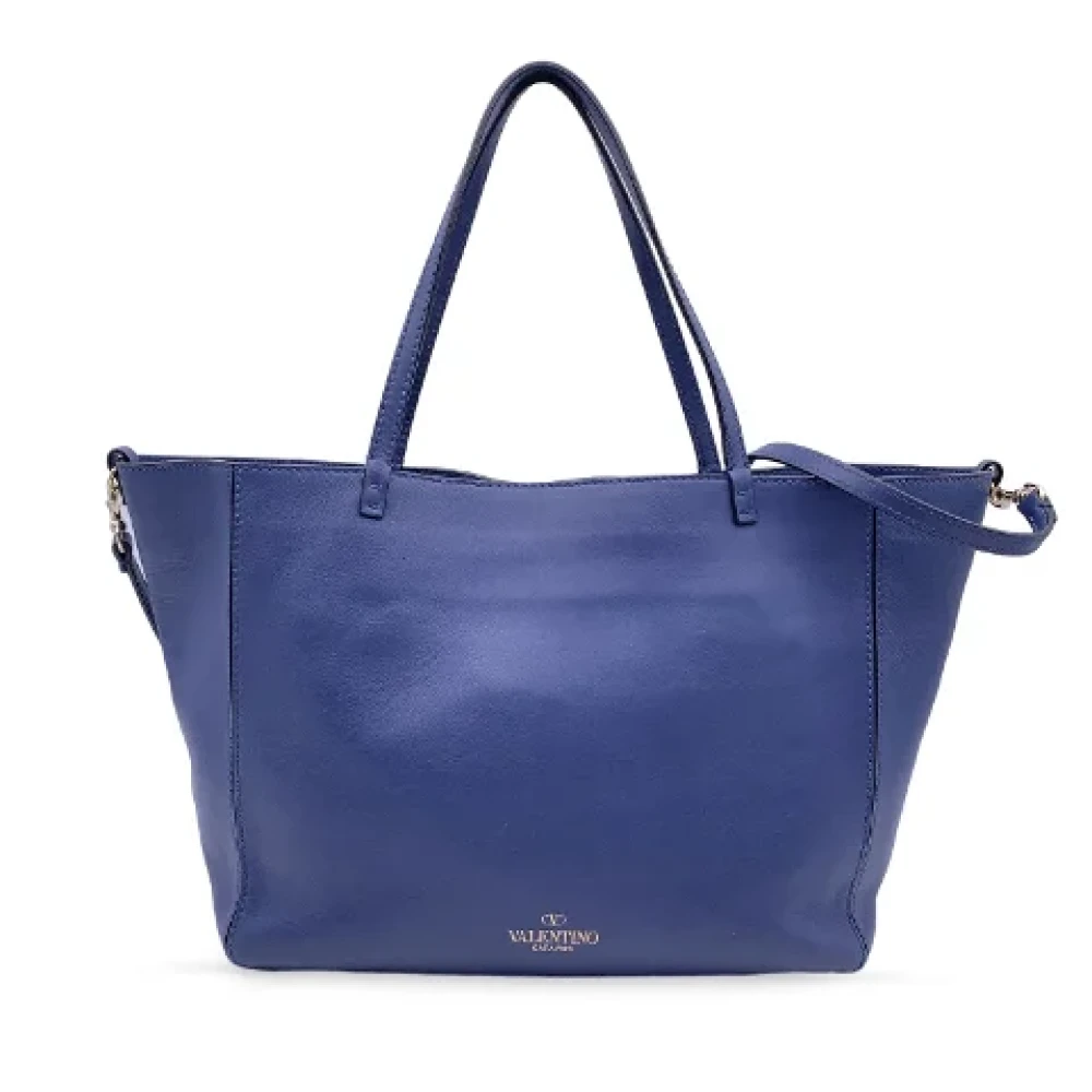 Valentino Vintage Pre-owned Leather shoulder-bags Blue Dames