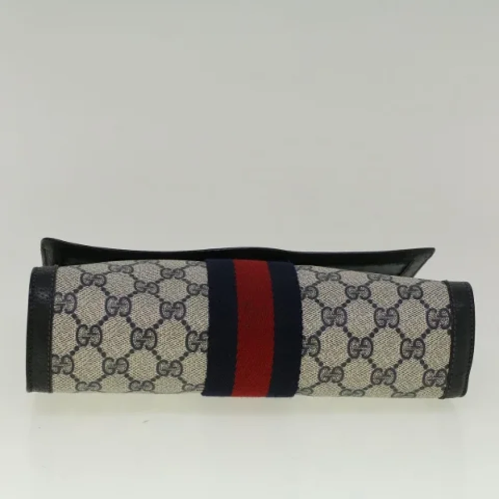Gucci Vintage Pre-owned Canvas clutches Red Dames