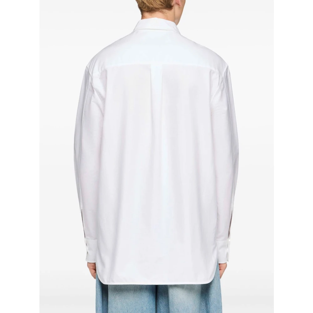 JW Anderson Witte Oxford Overhemd Klassieke Stijl White Heren