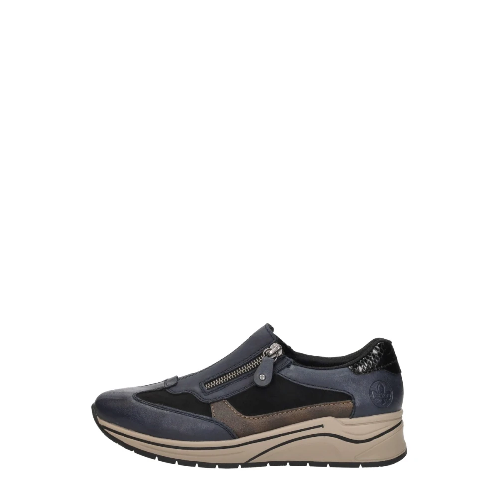 Rieker Sportieve Sneaker Dames Schoenen Blauw